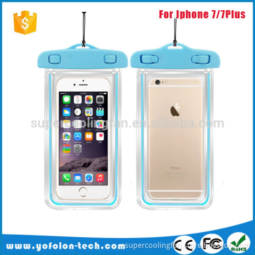 2017 Hot selling PVC waterproof phone bag good for Iphone 7/7plus with OEM logo and color